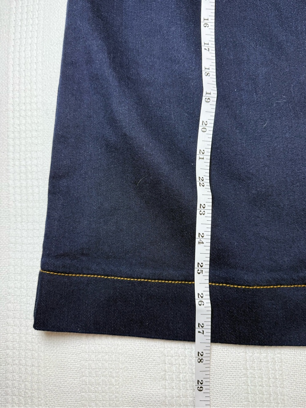 NWT Anthropologie Maeve The Colette Denim Midi Skirt Midnight Rinse Small - Picture 13 of 13